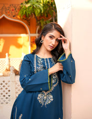 Dora-e-Khaas Classic Double-Head Embroidered – 3 PCs Unstitched
