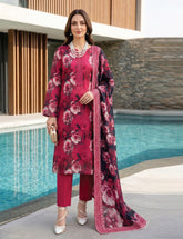 Berry Bliss Digital Print 3-Piece Unstitched