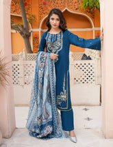 Dora-e-Khaas Classic Double-Head Embroidered – 3 PCs Unstitched