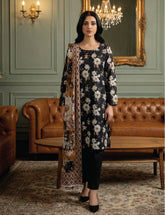 Charcoal Radiance Digital Print 3-Piece Unstitched