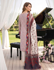 Pearl Grey Lawn 3 PCs Unstitched