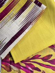 Ikat Illusion Digital Print 3-Piece Unstitched