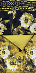 Mustard Glow Digital Print 3-Piece Unstitched