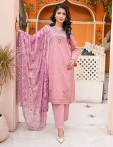 Dora-e-Khaas Luxury Double-Head Embroidered – 3 PCs Unstitched