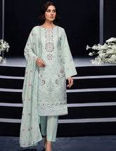 Mint Serenity Self-Lawn 3-Piece Unstitched