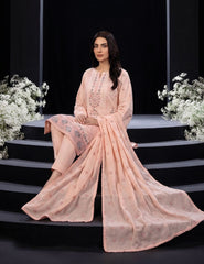 Blush Elegance Self-Lawn 3-Piece Unstitched Suit
