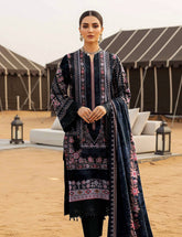Midnight Onyx & Floral Tapestry Lawn 3 PCs Unstitched