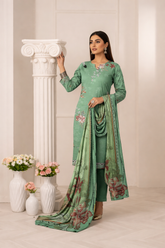 Mint Meadow Viscose Bana Dora 3-Piece Unstitched
