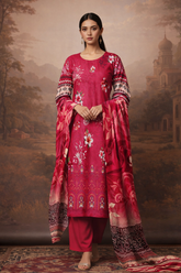 Nayab Noor Crimson Royale 3-Piece Unstitched