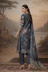 Nayab Noor Serene Sapphire 3-Piece Unstitched