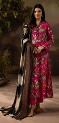 Magenta Airjet Khaddar 3 PC Unstitched