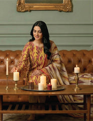 Ikat Illusion Digital Print 3-Piece Unstitched