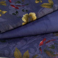 Plum Panache Digital Print 3-Piece Unstitched