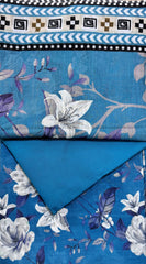 Ocean Blue Digital Print 3-Piece Unstitched