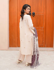 Dora-e-Khaas Heritage Embroidered – 3 PCs Unstitched
