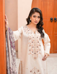 Dora-e-Khaas Heritage Embroidered – 3 PCs Unstitched