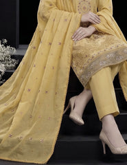 Golden Radiance Self-Lawn 3-Piece Unstitched