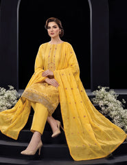 Golden Radiance Self-Lawn 3-Piece Unstitched