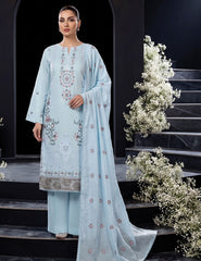 Icy Bloom Self-Lawn 3-Piece Unstitched