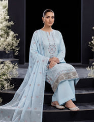 Icy Bloom Self-Lawn 3-Piece Unstitched