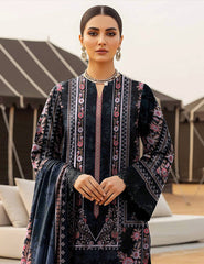 Midnight Onyx & Floral Tapestry Lawn 3 PCs Unstitched