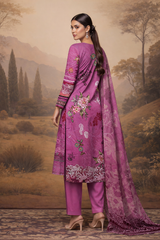 Nayab Noor Fuchsia Bloom 3-Piece Unstitched