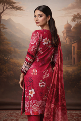 Nayab Noor Crimson Royale 3-Piece Unstitched